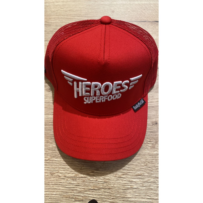 Casquette Heroes SuperFood Rouge