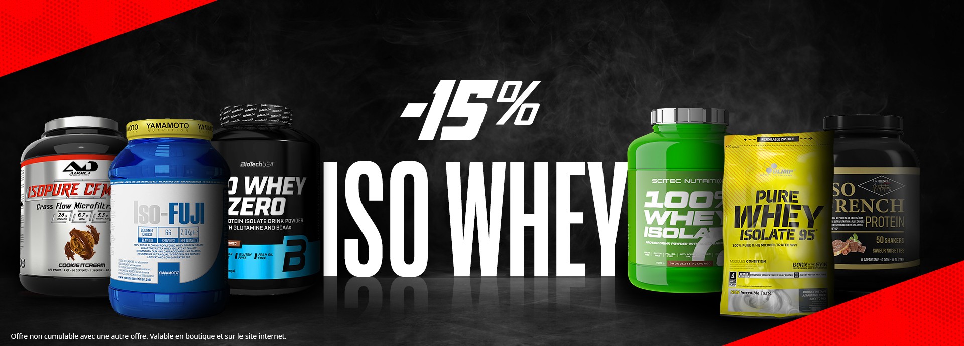 -15% sur les Iso Whey